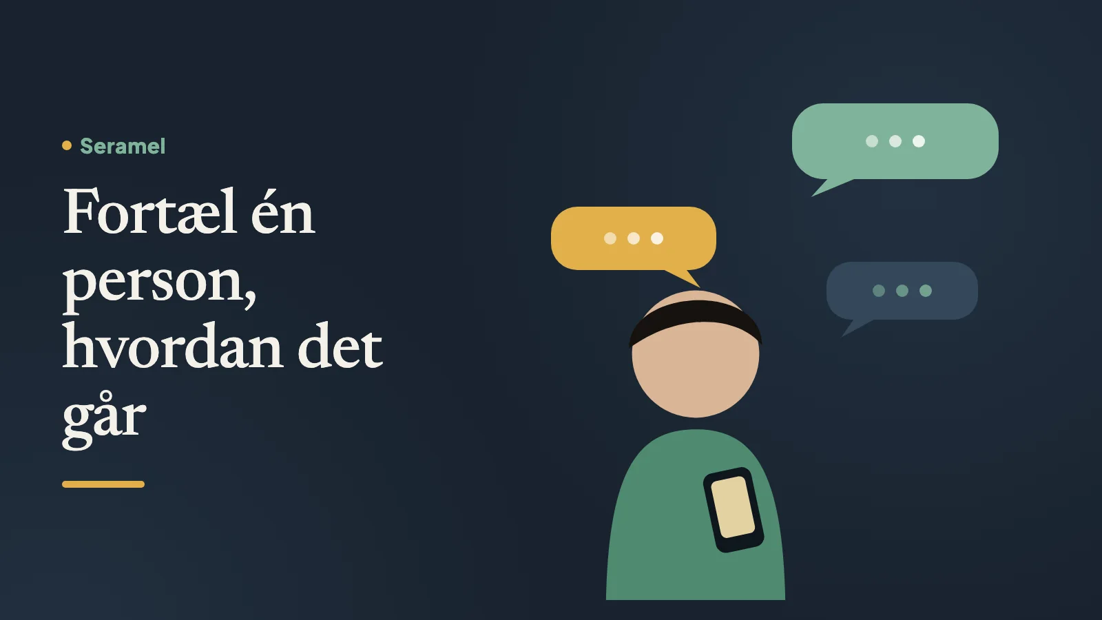 Mor og datter går en tur ved en sø i Silkeborg og taler sammen – at sige det højt, når man er ked af det.