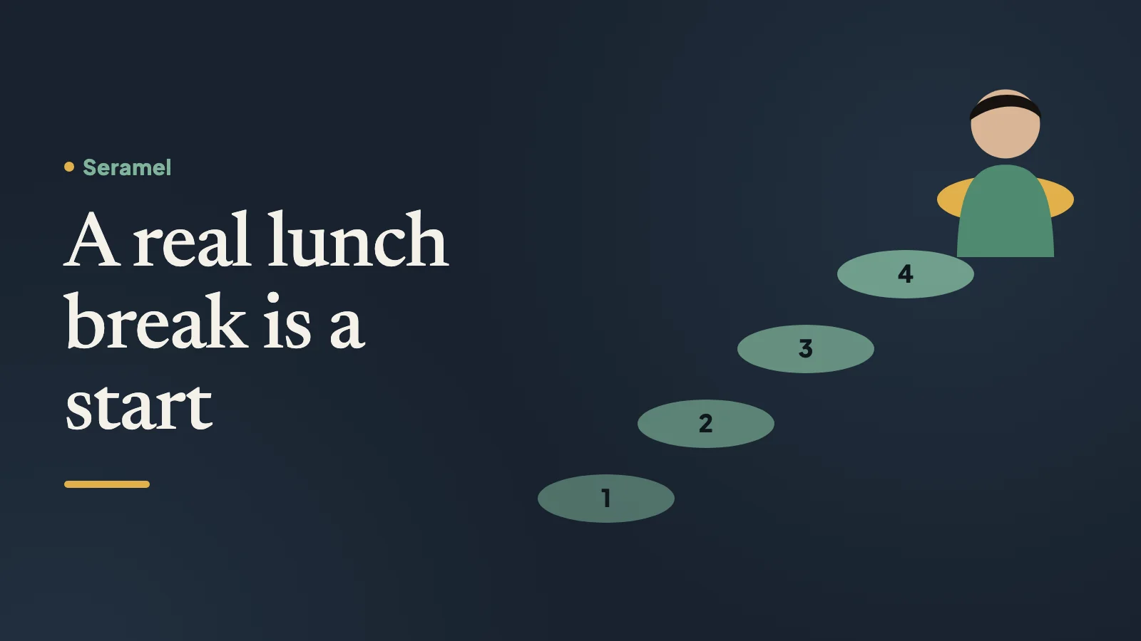 Man taking a proper lunch break on a park bench, one small thing that helps with burnout symptoms this week