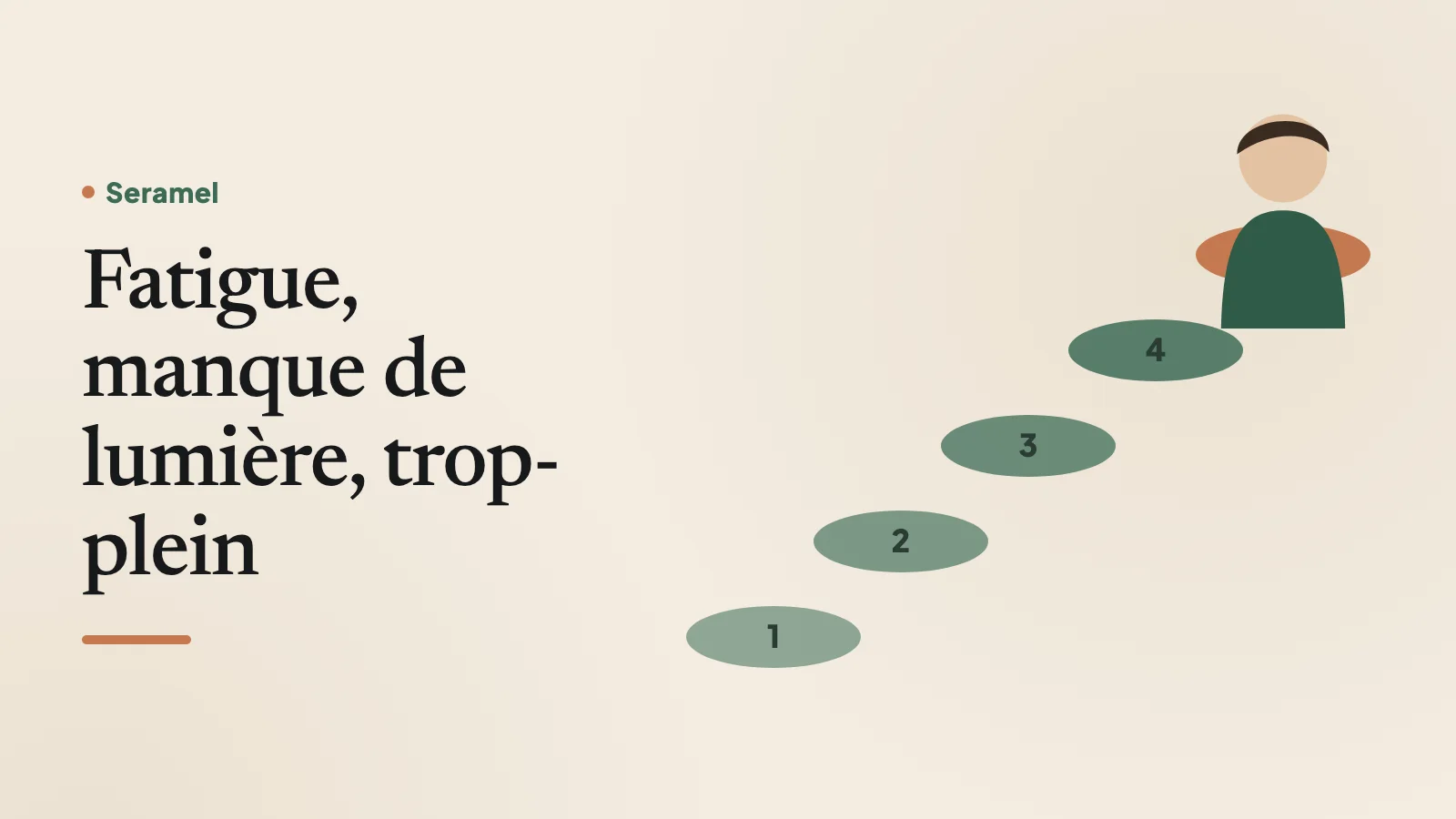 Femme d'une quarantaine d'années à son bureau près d'une fenêtre un matin d'hiver, image des causes fréquentes d'une baisse de moral.