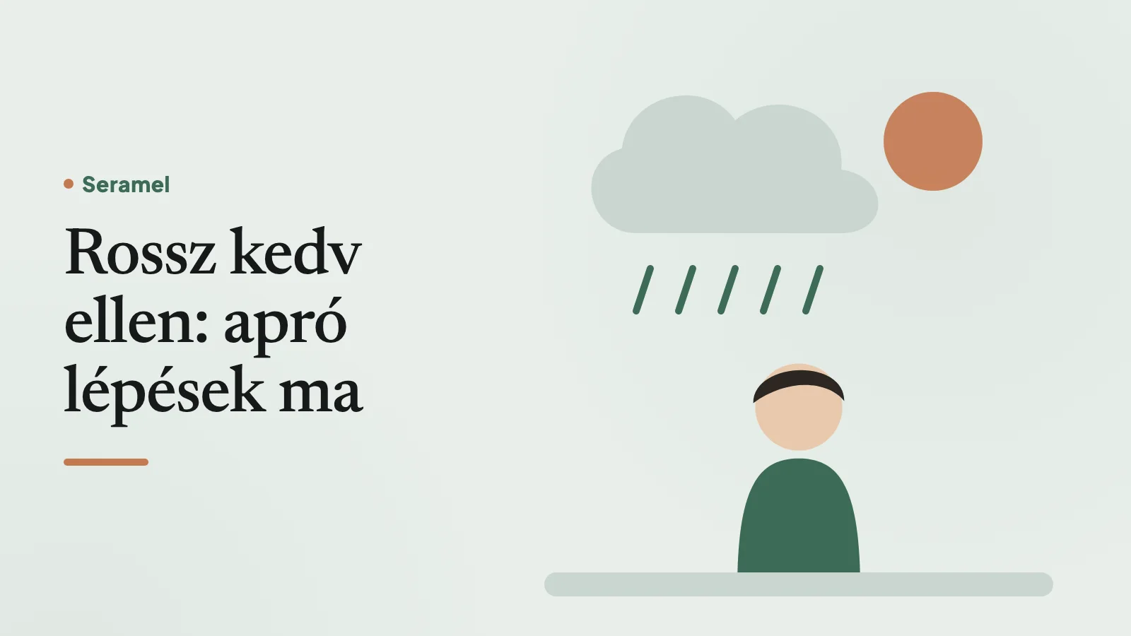 Fiatal férfi szürke novemberi reggelen kutyát sétáltat egy ködös miskolci parkban – rossz kedv ellen a friss levegő is segíthet.