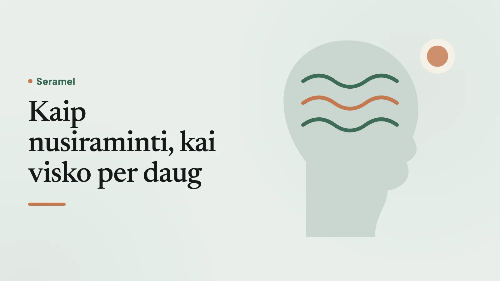 Moteris rudenį sėdi ant suoliuko Bernardinų sode Vilniuje ir lėtai iškvepia – kaip nusiraminti, kai visko per daug.