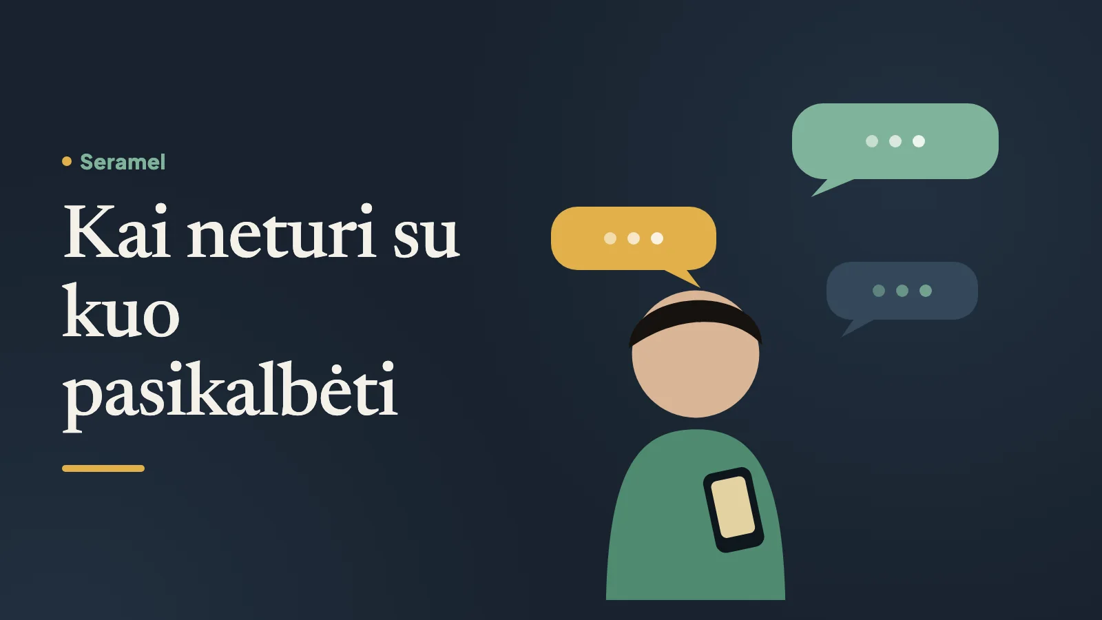 Moteris žiemos popietę sėdi ant palangės Klaipėdoje ir rašo telefonu, kai neturi su kuo pasikalbėti ir jaučiasi vieniša.