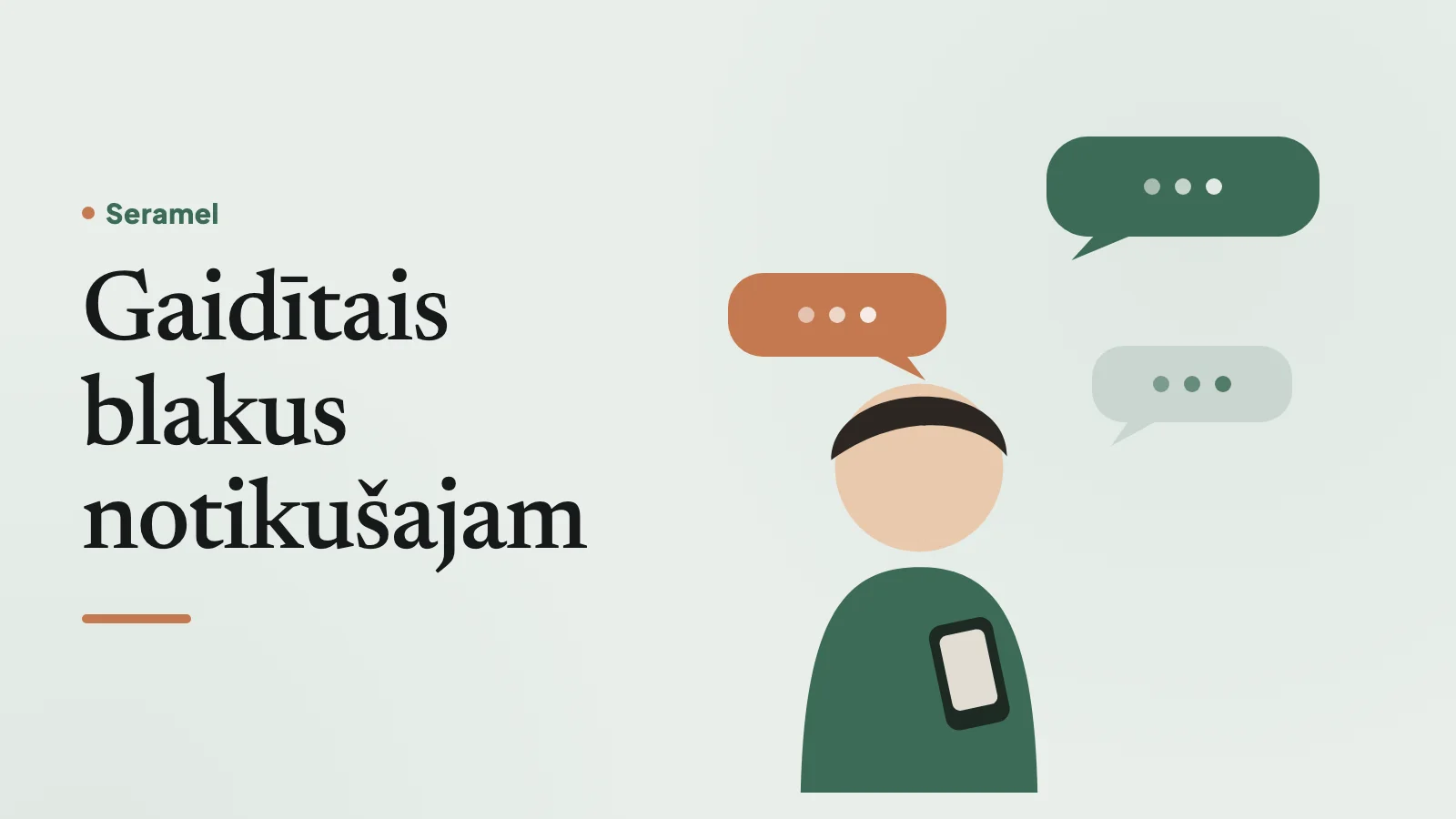 Sieviete svētdienas rītā Valmierā raksta telefonā un sarunā ar mākslīgo intelektu pamazām iepazīst sevi