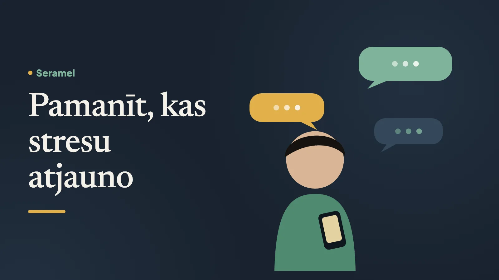 Māte vēlā vakarā pie virtuves galda Liepājā raksta telefonā un izrunā, kā tikt galā ar stresu mājās un darbā