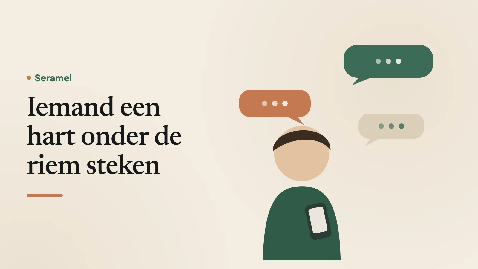 Vrouw schrijft aan de keukentafel een kaartje naast een bos tulpen: iemand een hart onder de riem steken met een persoonlijke tekst.