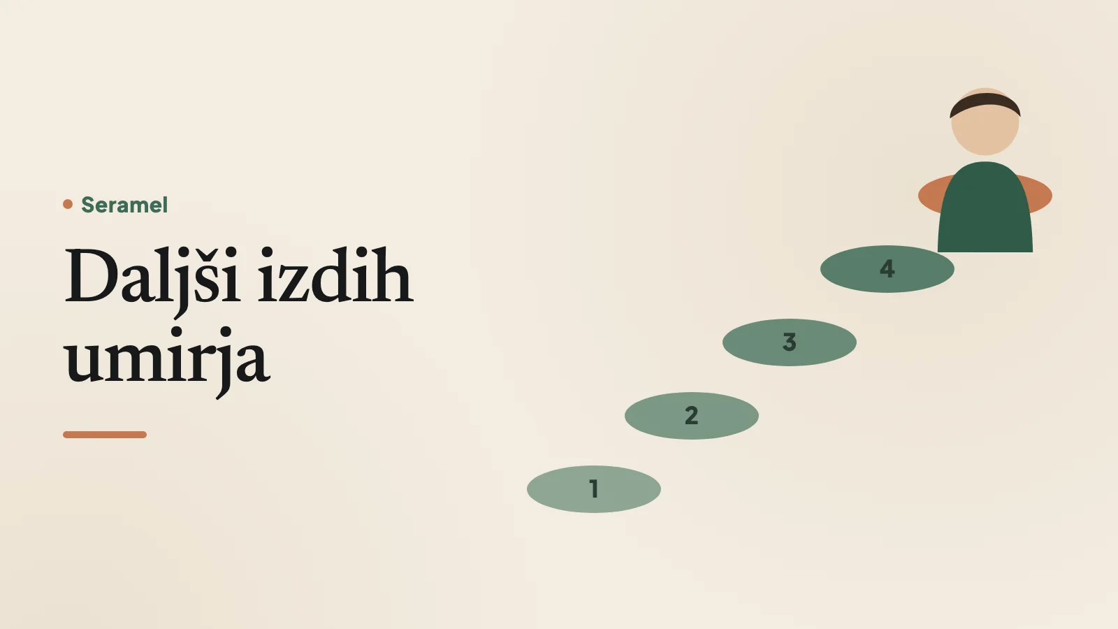 Študent pred ustnim izpitom na hodniku fakultete počasi izdihne z roko na prsih – kako se umiriti pred izpitom.